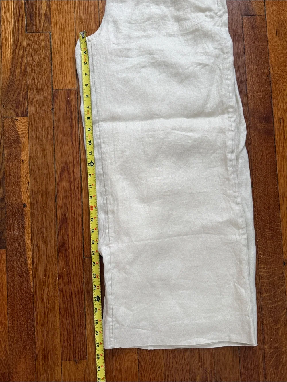 Banana Republic Wide Leg Linen Pants in Natural Cream